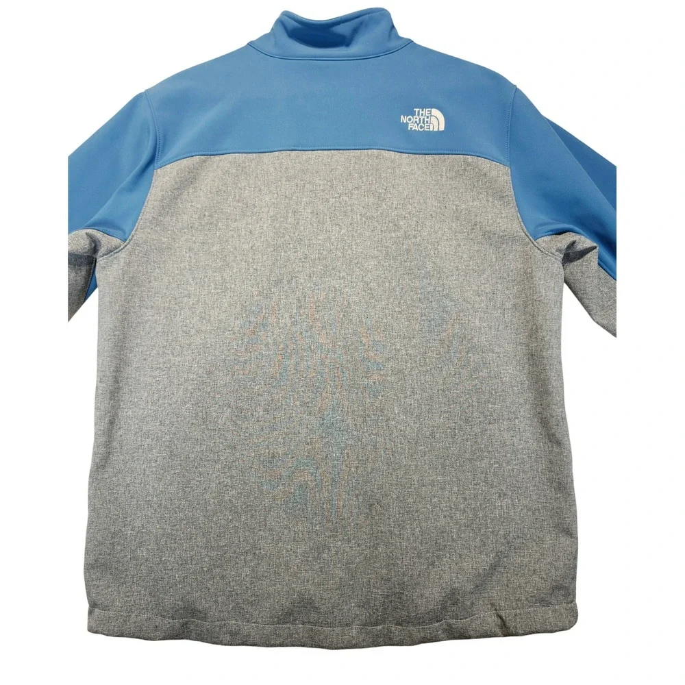 The North Face Apex Bionic WindWall Jacket Mens Large Blue Gray Softshell Zip